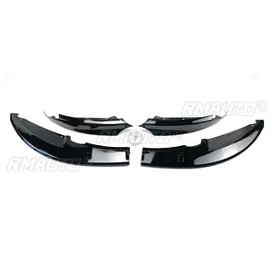 Protector de Parachoques Delantero para BMW Serie 1 E82 M Sport 2007-2013, Difusor, Spoiler, Estilo Fibra de Carbono Negro Brillante - Product Image 5