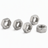 Mur Baut Inox Berkualitas Tinggi M10 M12 M14 M16 Baja Tahan Karat 201 304 316 316L 321 310S DIN934 Mur Heksagonal