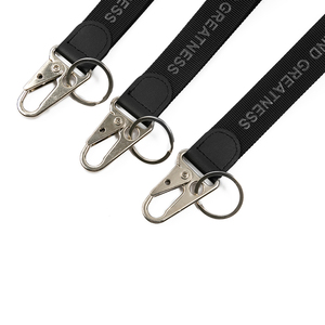 Good Quality Custom Logo Printing Silicone Keychains <b>Polyester</b> Short Wristlet Keychain <b>Lanyard</b> - Product Image 2