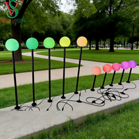 Programmable IP67 évalué pour des lumières extérieures imperméables de décoration de boule de pixels de Noël RVB LED de haute qualité