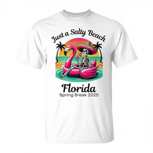 Maglietta Just A Salty Beach Florida Spring Break 2025 - Product Image 2