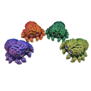 Ornements décoratifs vert rêveur sans fermeture, magnifique jouet araignée imprimé en 3D, fabriqué en PLA durable, service de moulage inclus - Product Image 1