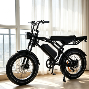 Bicicleta eléctrica retro Fat Tire de 500w, bicicleta eléctrica vintage todoterreno, ciclomotor eléctrico para adultos, para desplazamientos urbanos, bicicleta eléctrica tipo beach <span class=keywords><strong>cruiser</strong></span>. - Product Image 5