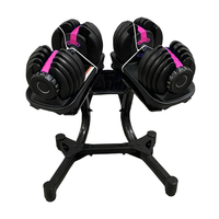 Ensemble d'haltères réglables de 18kg, accessoires de fitness, fitness et musculation
