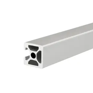 Profilo in alluminio industriale standard europeo 2020 n3 scanalatura di tenuta su tre lati scanalatura di tenuta per tubi quadrati in ossido d'argento di alluminio