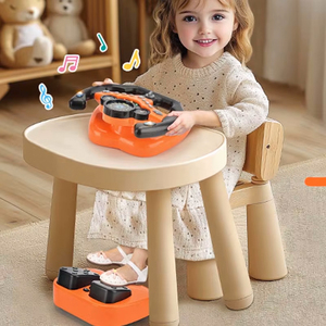 Juego de juguetes con volante en forma de U y semáforo, juguete educativo de simulación de conducción para niños, aprendizaje de reglas de tráfico, juego en interiores - Product Image 4