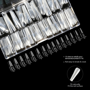 150 Pièces Formes Doubles Transparentes pour Extension Rapide – <span class=keywords><strong>Faux</strong></span> <span class=keywords><strong>Ongles</strong></span> à Presser pour <span class=keywords><strong>Gel</strong></span> UV - Product Image 5