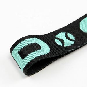 สายรัดกระเป๋าเป้ PP Webbing Tape ทำจากโพลีโพรพิลีน 100%  ลายโลโก้แบบ Jacquard ขนาด 25 มม. สีดำ หนา 2 มม. - Product Image 4