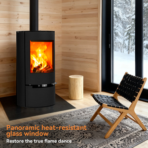 Cheminée <span class=keywords><strong>à</strong></span> <span class=keywords><strong>bois</strong></span> en fonte de style européen, résistante aux hautes températures, économie <span class=keywords><strong>d</strong></span>'énergie, poêle <span class=keywords><strong>à</strong></span> feu réel pour maison, villa, hôtel - Product Image 4