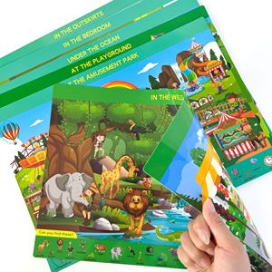 <span class=keywords><strong>Rechercher</strong></span> et trouver des jeux de papier éducatifs Tapis d'activité réutilisables Livre occupé-<span class=keywords><strong>Apprentissage</strong></span> préscolaire Jouets et cadeaux de voyage - Product Image 5