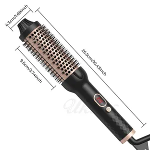32MM çift PTC hacim ısıtmalı fırça saç kıvırma tarak bigudi makinesi