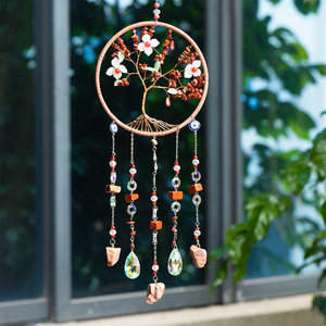 Acchiappasogni in Cristallo <span class=keywords><strong>Albero</strong></span> della Vita con Ciondolo Occhio di Allah, Decorazione Murale per la Casa - Product Image 3
