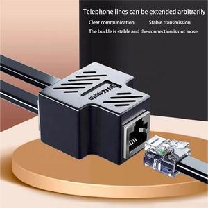 工厂批发 RJ11 6P6C 母对母耦合器 1 对 2 分路器 3 端口 PCB 连接电话线连接器 - Product Image 2