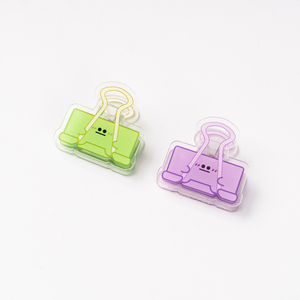 Tùy chỉnh Mini Acrylic giấy clip phim hoạt hình Clip Chất lượng cao hot-bán nhà máy dễ thương tùy chỉnh logo Nhựa Kẹp ghi chú - Product Image 5