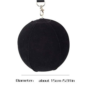 Pelota de Entrenamiento de Swing de Golf, Herramienta de Entrenamiento Inteligente Inflable, Ayuda para la Corrección de la Postura, Negra, 15 cm, Ecológica, con Recubrimiento Flocado - Product Image 2