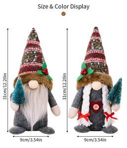 Nouvelles décorations de Noël, cadeau du Nouvel An, ornement de Noël, gnome sans visage de style américain - Product Image 3