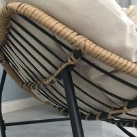 Luxe nordique Morden extérieur Patio jardin nid d'oiseau chaise berçante relaxante rotin oeuf inclinable paresseux loisirs canapé à bascule chaise