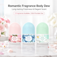 Déodorant Roll-on Soin des Aisselles à l'Extrait Végétal Naturel Rose Tulipe Parfum Longue Durée Anti-Transpiration Contrôle des Odeurs Format Voyage