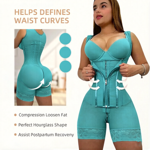 Fajas Colombianas Gaines Ventre Plat pour Femme, Bodys Sculptants à Buste Ouvert avec Zone Fessier Agrandie - Product Image 5