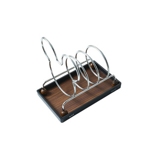 Cartoon Cutting Board Rack Stainless Steel With Tray Quick Dry Kitchen Countertop Storage Holder - Product Image 5