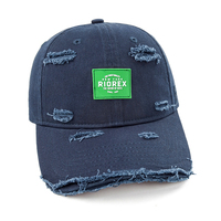 Gorra de béisbol con agujero de borde crudo, sombrero de hip-hop informal para hombres y mujeres, sombrero de Sol para hombres de Montañismo con personalidad