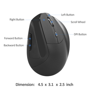 2.4G Tiên Tiến Thiết Kế Ergonomic Vertical Chuột Không Dây Làm Giảm Cơ Bắp Căng Thẳng - Product Image 3