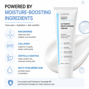 Crème hydratante ultime pour le visage, formule jeunesse, anti-rides, anti-taches fines, anti-taches brunes, pour peaux sèches et rougeurs - Product Image 3