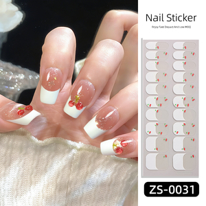 Pétalos originales personalizados 2026 Primavera Transparente Estilo floral Uñas finas Manucure Sticker - Product Image 4