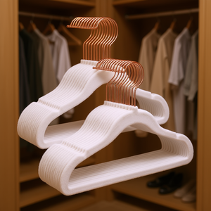 Velvet Hanger Cloud White 203x133x68mm Anti Slip Wardrobe Clothing Storage - Product Image 2