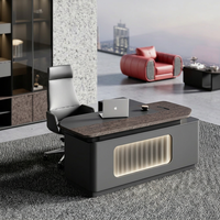 KMJ Scrivania Moderna di Lusso in Legno Personalizzata, Design per Ufficio Direzionale, Vendita Diretta dalla Fabbrica