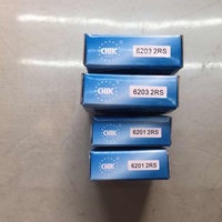 Roulement à billes à gorge profonde 6201-2RS 12*32*10mm en acier chromé GCr15 haute précision pour composants de moteur de moto Fournisseur d'usine