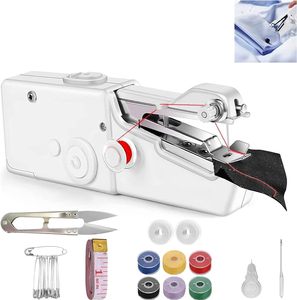 Mini machine à coudre manuelle portable pour sacs et chaussures, idéale pour la maison, avec fonction boutonnière et point de couture manuel. - Product Image 1
