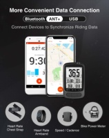 Komputer Sepeda Nirkabel CHILEAF CL600 GPS Tahan Air IP65 Layar LCD Anti-Silau 2.4" Data Bersepeda Real-Time untuk 700mAh