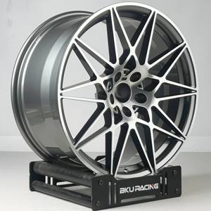 Bku 666M giả mạo 5x120 bánh xe cho BMW F80 M3 F82 M4 CS F30 F31 F10 E90 E92 E46 tùy chỉnh 18-21 inch vành lõm bánh xe hợp kim đua - Product Image 1