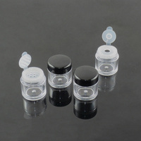 Pot de poudre libre transparent avec tamis, 5ml, 5 grammes, 10 ml, 10 grammes, prix bas
