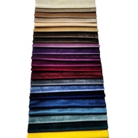 Tissus italiens en velours 100% polyester, étoffe vintage pour meubles de maison