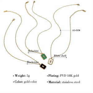 สร้อยคอจี้แบบโซ่สแตนเลสสตีลชุบทอง 18K สำหรับผู้หญิงในวันครบรอบ - Product Image 6