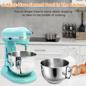 <span class=keywords><strong>Bol</strong></span> de remplacement durable <span class=keywords><strong>KitchenAid</strong></span> 7QT en acier inoxydable, <span class=keywords><strong>bol</strong></span> mélangeur compatible lave-vaisselle, accessoires pour <span class=keywords><strong>KitchenAid</strong></span> - Product Image 3