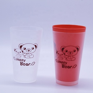 Tasse givrée en plastique PP réutilisable, sans bpa, logo <span class=keywords><strong>personnalisé</strong></span>, 400ML, pour fête - Product Image 3