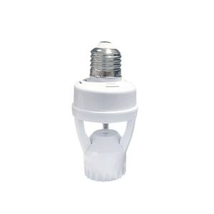 مستشعر حركة بالأشعة تحت الحمراء E27 لمصباح LED مع مقبس ومفتاح 85-265 فولت - Product Image 1