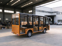 Bus électrique de tourisme avec portes, 11-14 places, pour navette de domaine viticole et campus, moteur AC 72V, rayon de braquage 6,75m, Europe