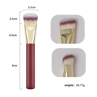Kits de Pinceaux de Maquillage Complets Professionnels Sous Marque Privée de Luxe, 16 Pièces en Bois Rouge Personnalisables, pour Maquilleurs (Vente en Gros)