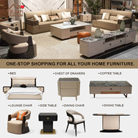 Service complet de mobilier pour toute la maison : ensemble de meubles de salon de luxe, canapé, table basse et chaise
