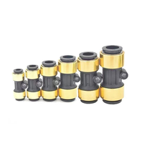 Nuevo Conector Neumático Rápido Lanteng JY-001 a Prueba de Explosiones con Carcasa de Latón, Adaptador Recto para Manguera de Aire y Tubo de Nylon