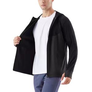 Sudadera con Capucha Personalizada con Logotipo para Hombre, Sudadera con Capucha Gruesa y Lisa para Hombre, Ropa de Gimnasio, Sudadera con Capucha con Cierre para Hombre - Product Image 3