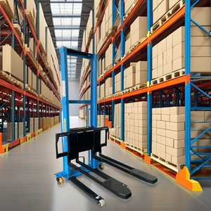 New Forklift with Electric Automatic Lifting Hydraulic Handling Stacking Height Small Size 1 Ton Portable 1 Year Warranty - Product Image 3