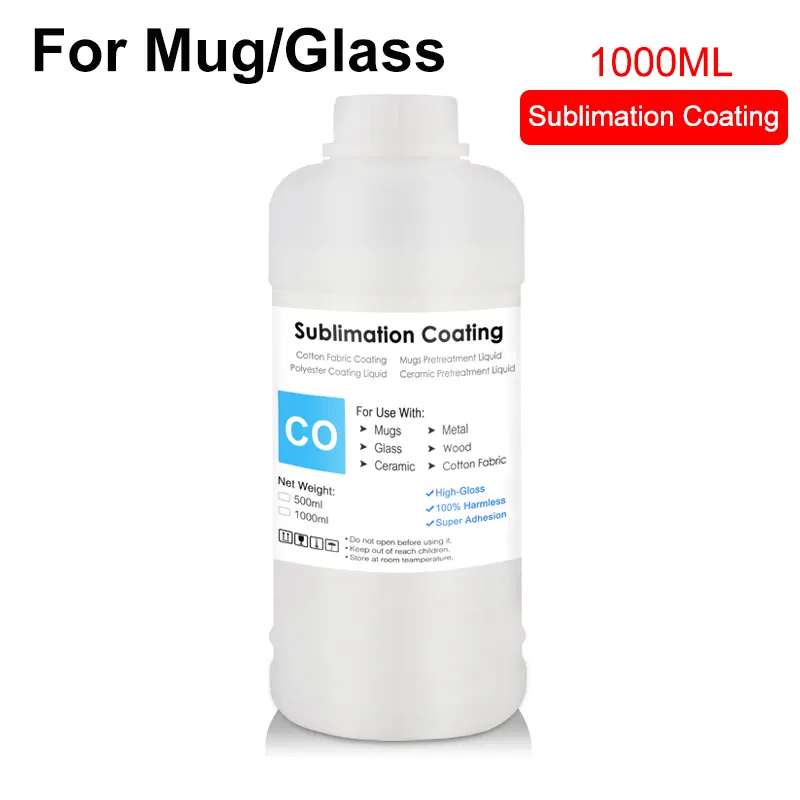 Ocinkjet Hot Koop 1000Ml Sublimatie Coating Voor Katoen Coating Mokken Keramische Inkt Voorbehandeling Vloeistof