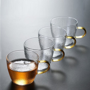 ชุดถ้วยชาแก้วลายตอก 6 ชิ้น พร้อมหูจับ สำหรับชิมชา ชุดชากังฟู - Product Image 2