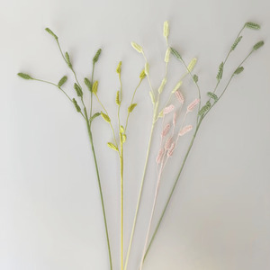 Piante Artificiali all'Uncinetto Fatte a Mano, Ramo Singolo per Uso Interno, Decorazione Festiva con Foglie Coordinate - Product Image 1