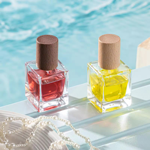 <b>Empty</b> Refillable Travel Size 30ml Flat Square Fine Mist Glass <b>Spray</b> <b>Bottle</b> Vintage Fragrance Packaging Glass <b>Bottle</b> - Product Image 6